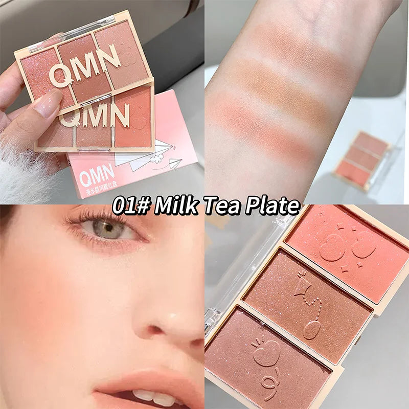 Strolling Star Blush Tray Natural Nude Milk Tea Powder