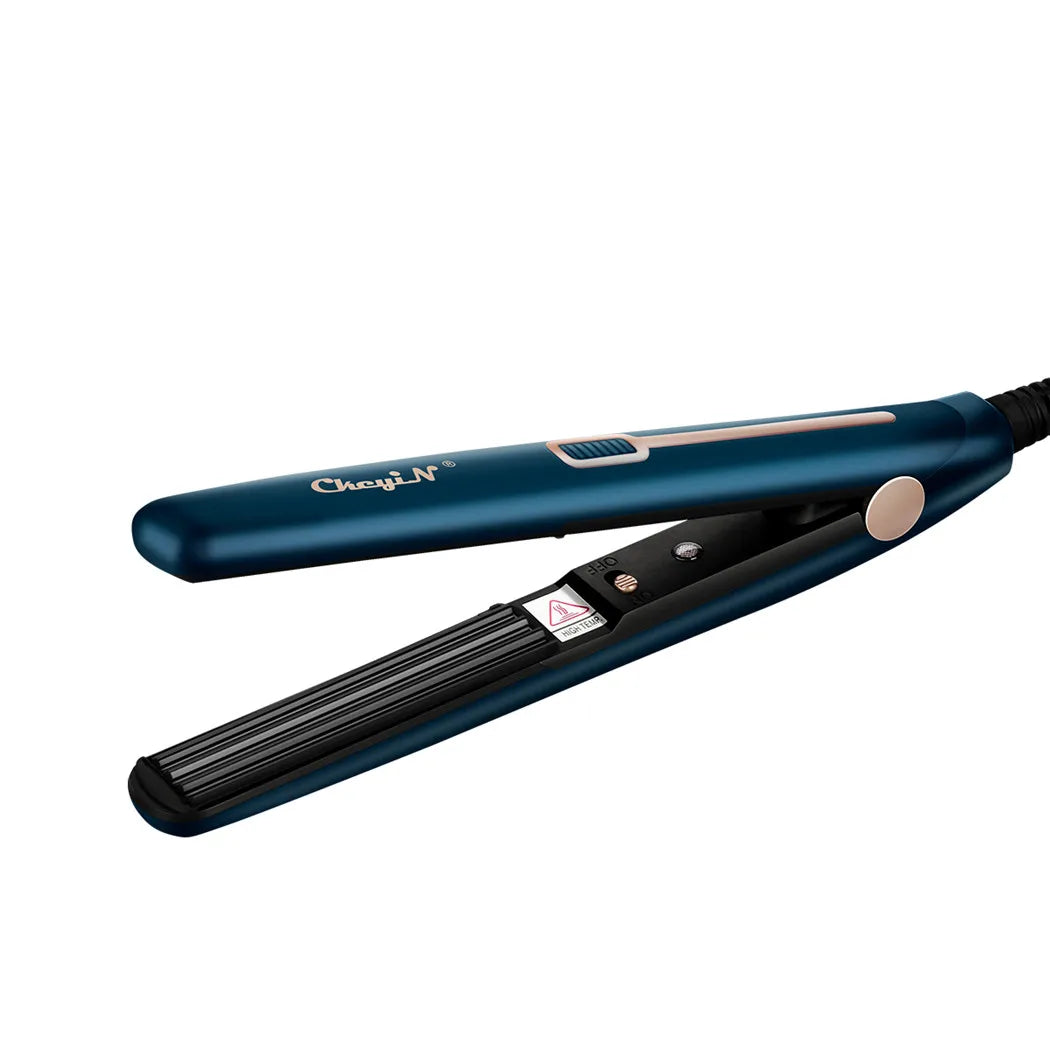 CkeyiN Mini Hair Flat Iron 2 in 1 Hair Straightener and Curler