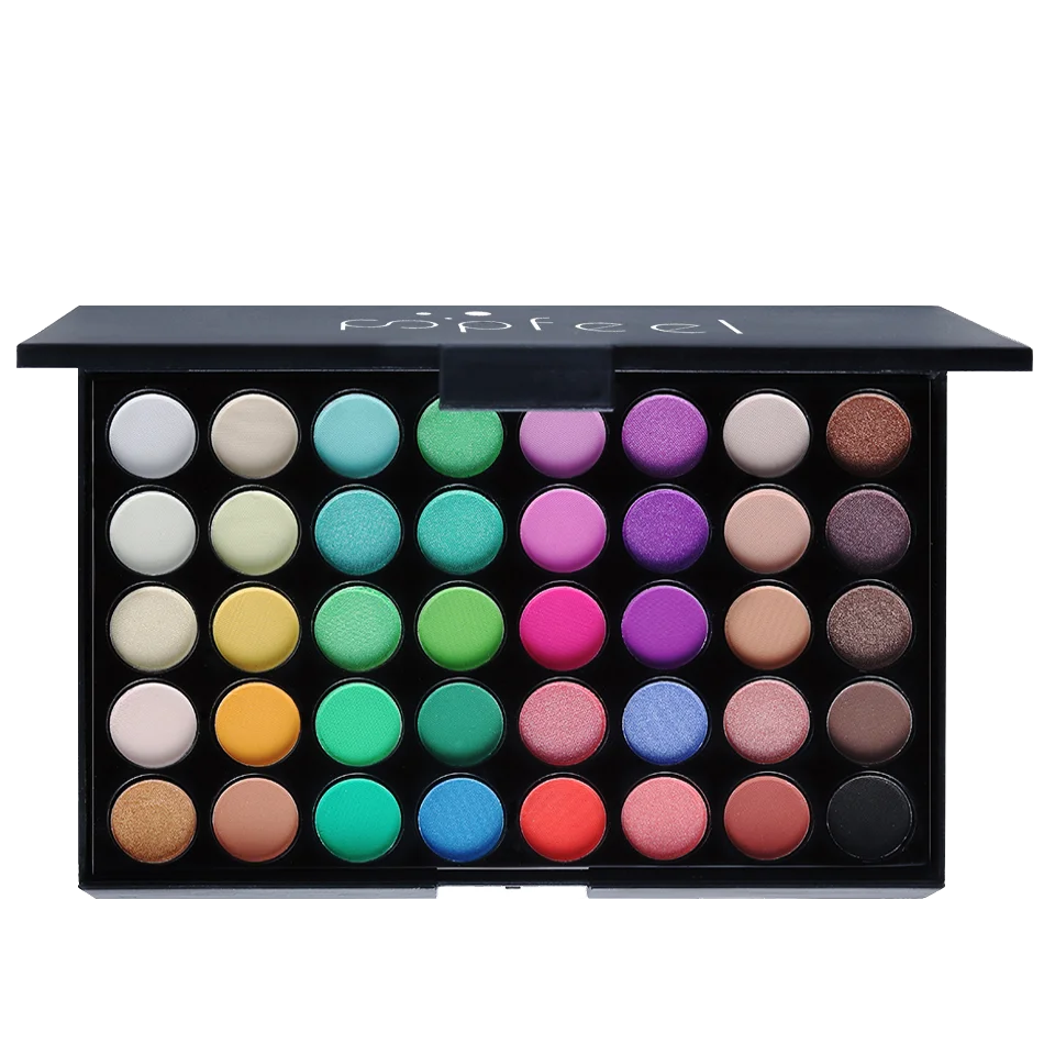 POPFEEL 40 Colors Eyeshadow Palette Long Lasting Easy Makeup