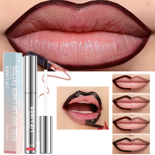 Waterproof Lip Liner Peel OffMatte Lip Tint Brown