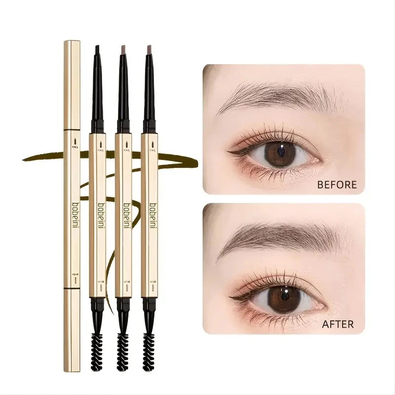 Bobeine Waterproof Eyebrow Pencil, Double-headed, Durable And Long Lasting