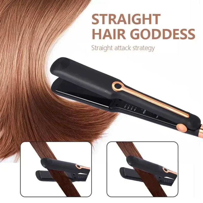 Tinsol 2-in-1 Hair Straightener Curling Iron Ceramic Plate