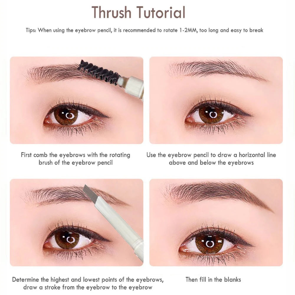 Thin-Head Double-Ended Eyebrow Pencil