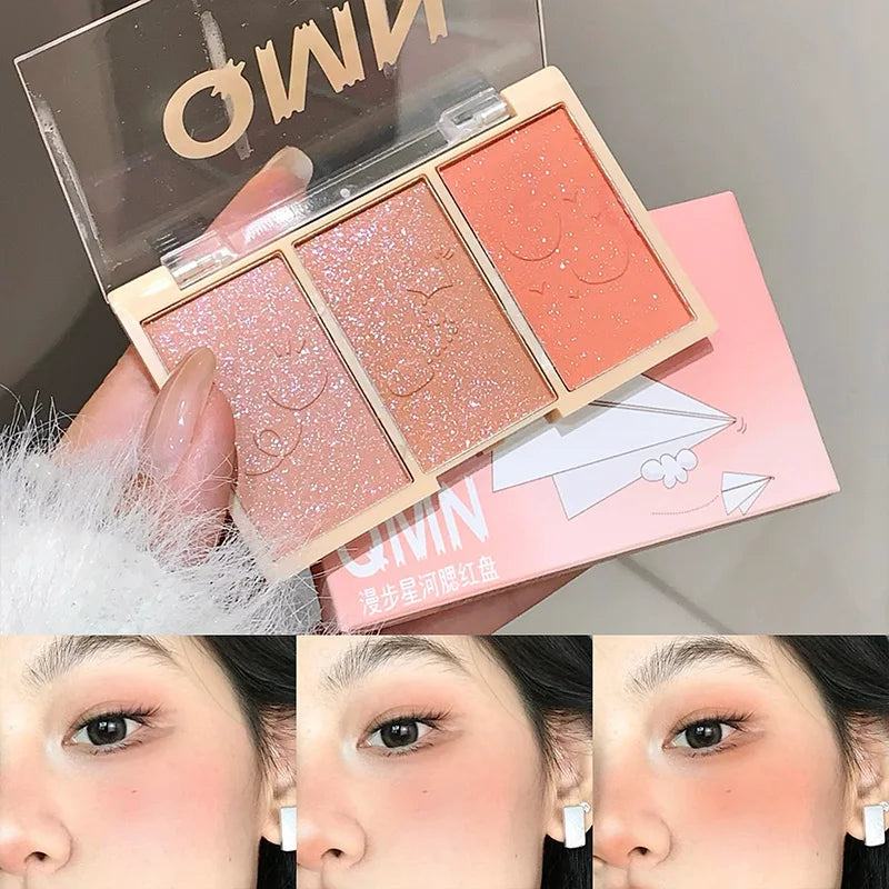 Strolling Star Blush Tray Natural Nude Milk Tea Powder