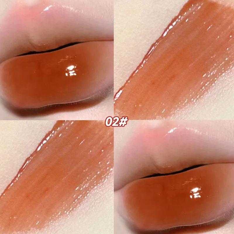 PinkyFocus Radiant Square Tube Mirror Lip Glaze — Long-Lasting Hydration, Non-Transfer, Flawless Skin Tone Enhancement